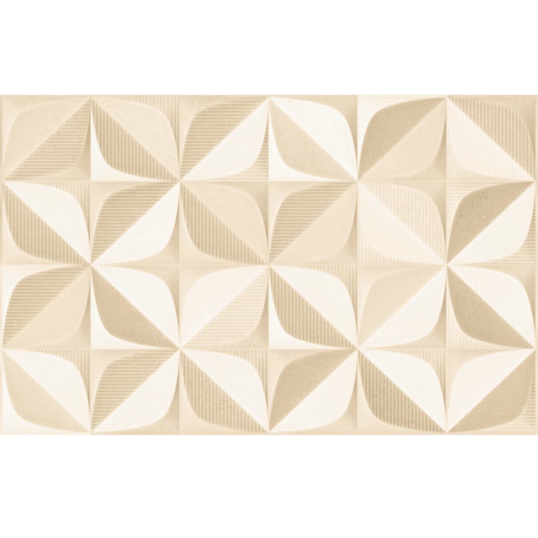 Cerámica Muro Florida Beige Hd Brillante 37.5x75 cm