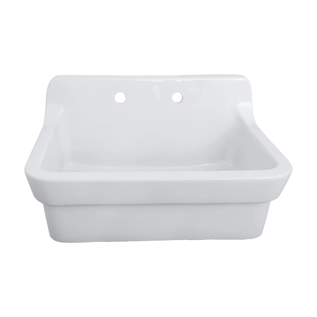 Lavamanos Crown A Muro 80 Cm con Desagüe Blanco