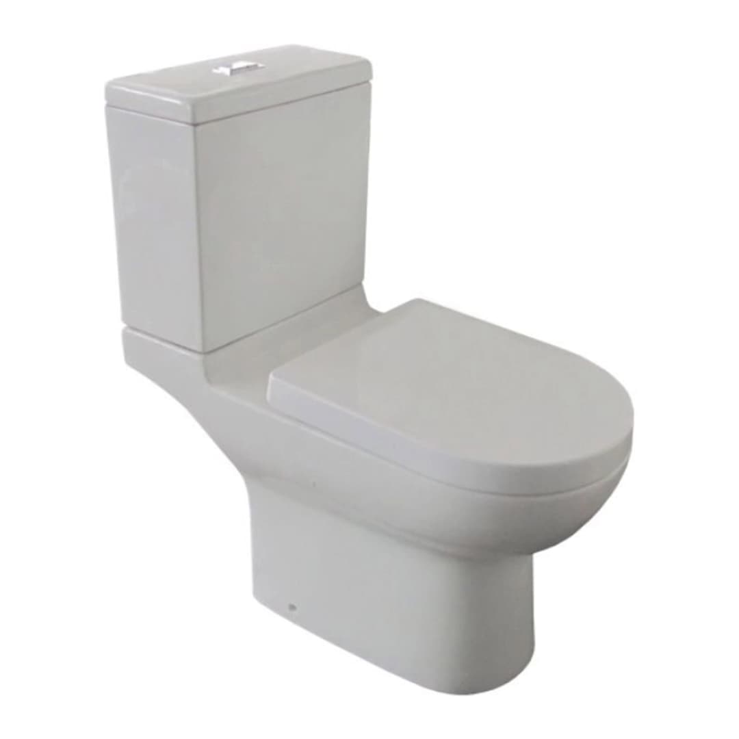 WC Two Piece Santorini-n Rimless Descarga a Muro 180 mm