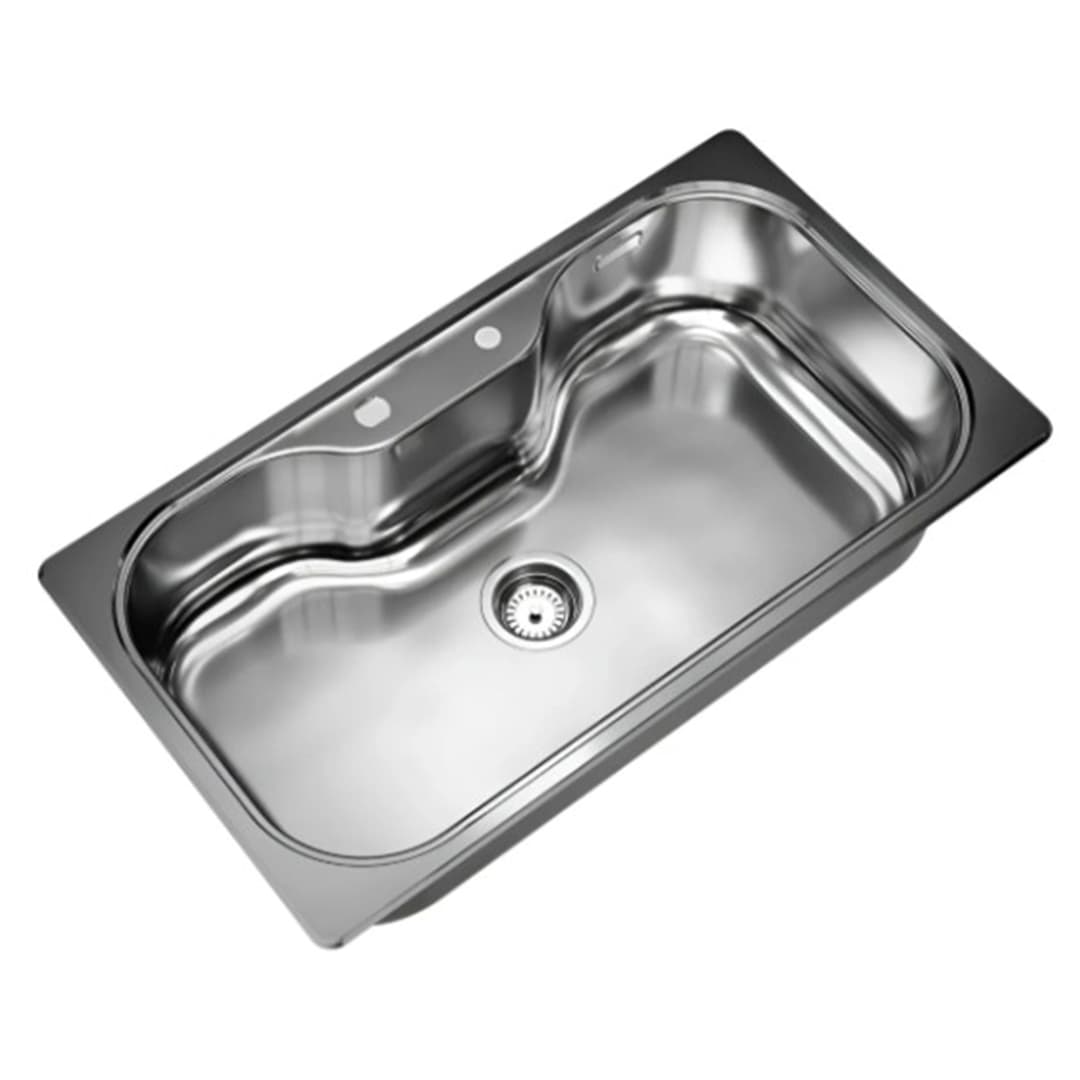 Lavaplatos Luxor 1 Cubeta Acero Inoxidable 304 482x852x210 mm