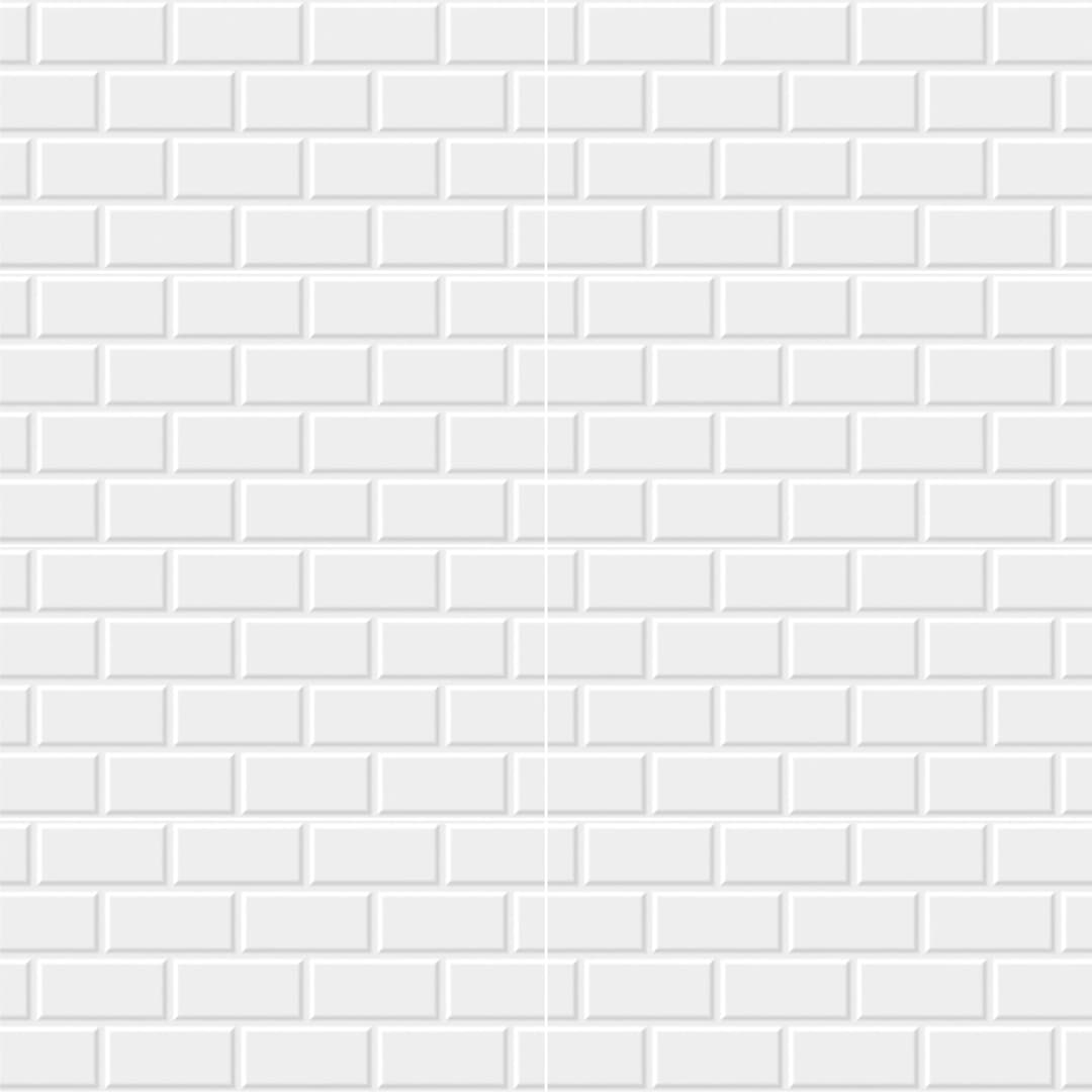 Cerámica Muro Andina Deco Metro Blanco Brillante 30x60 cm