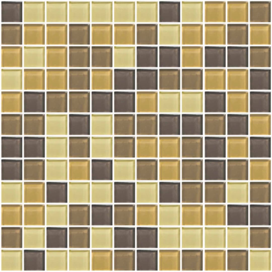 Mosaico Crystal Mezcla Miel 32x32 cm