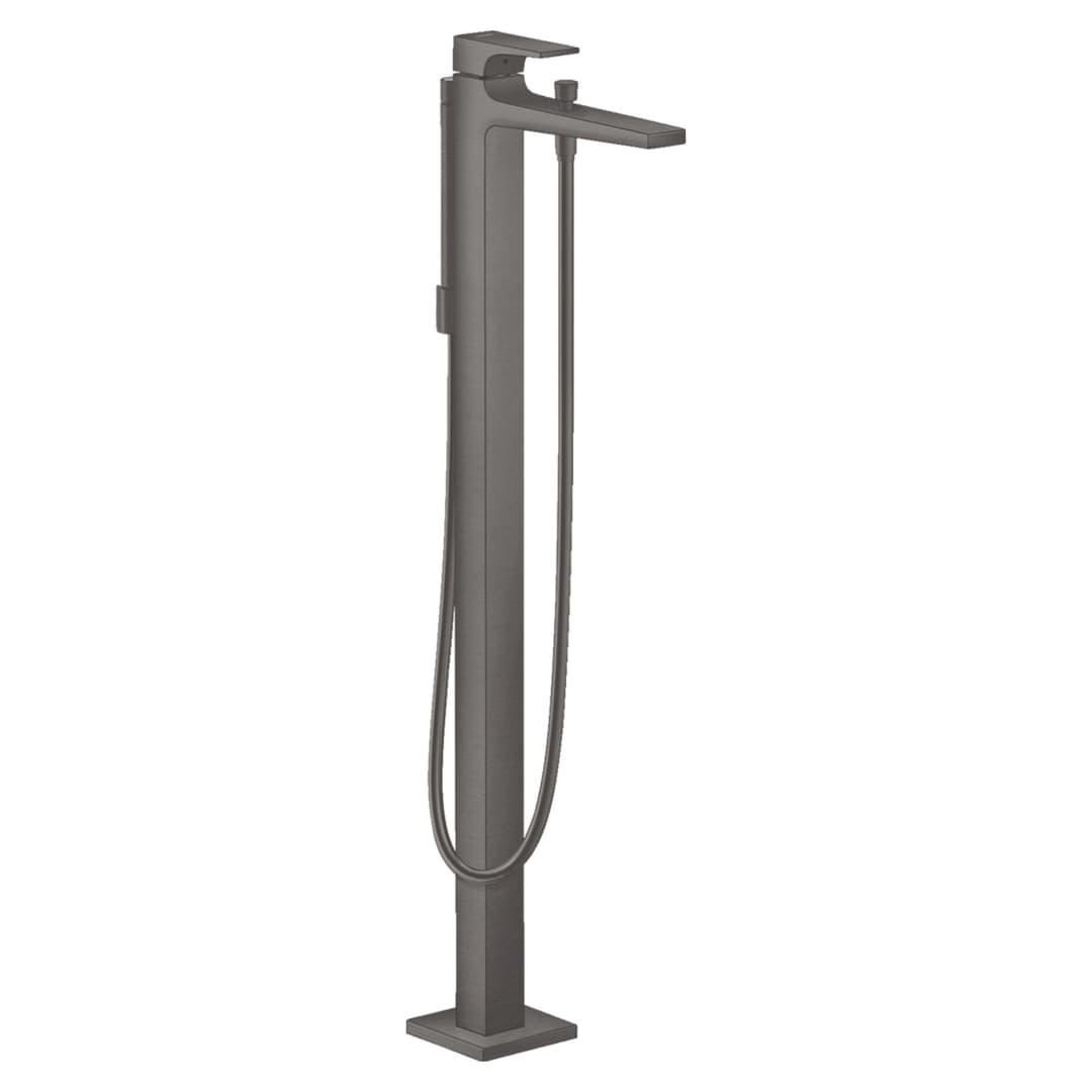 Grifería Tina Pie Metropol C/Ducha Fono, Flexible, Soporte 32532340 Brushed Black