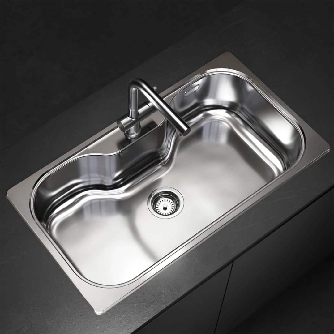 Lavaplatos Luxor 1 Cubeta Acero Inoxidable 304 855x482x210 mm