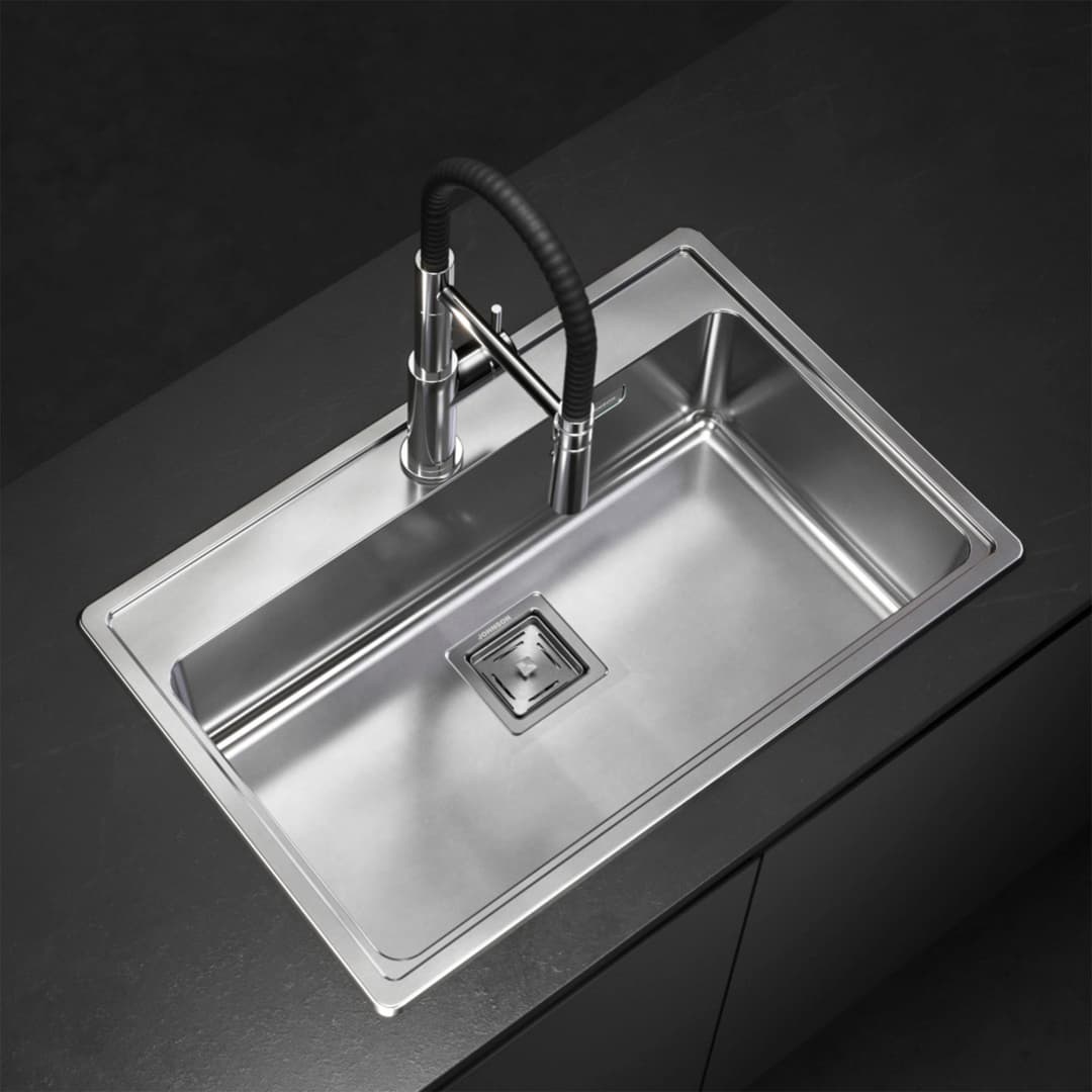 Lavaplatos Max Q71 1 Cubeta Acero Inoxidable 304 710x482x200 mm