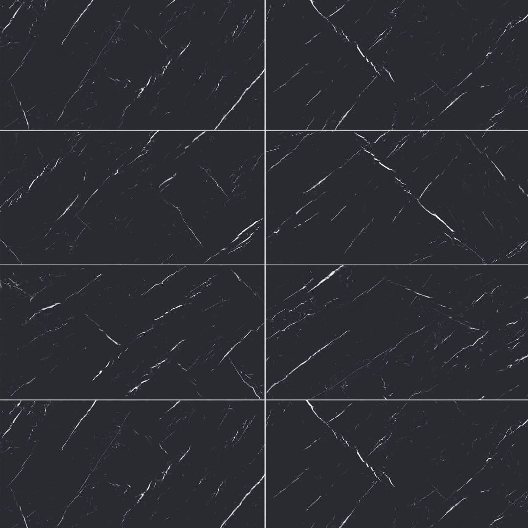 Porcelanato Nero Marquina Negro Pulido 60x120 cm