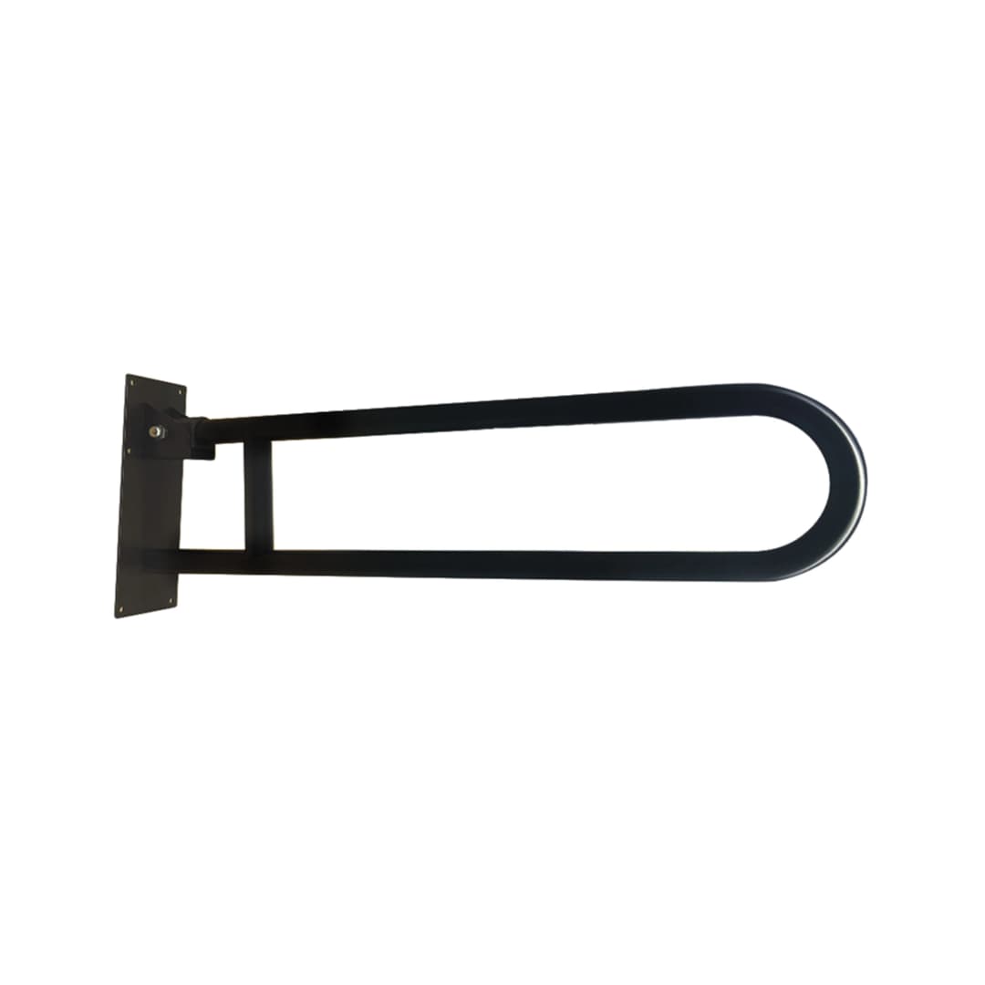 Barra De Seguridad Global Abatible 60 cm Negro Mate
