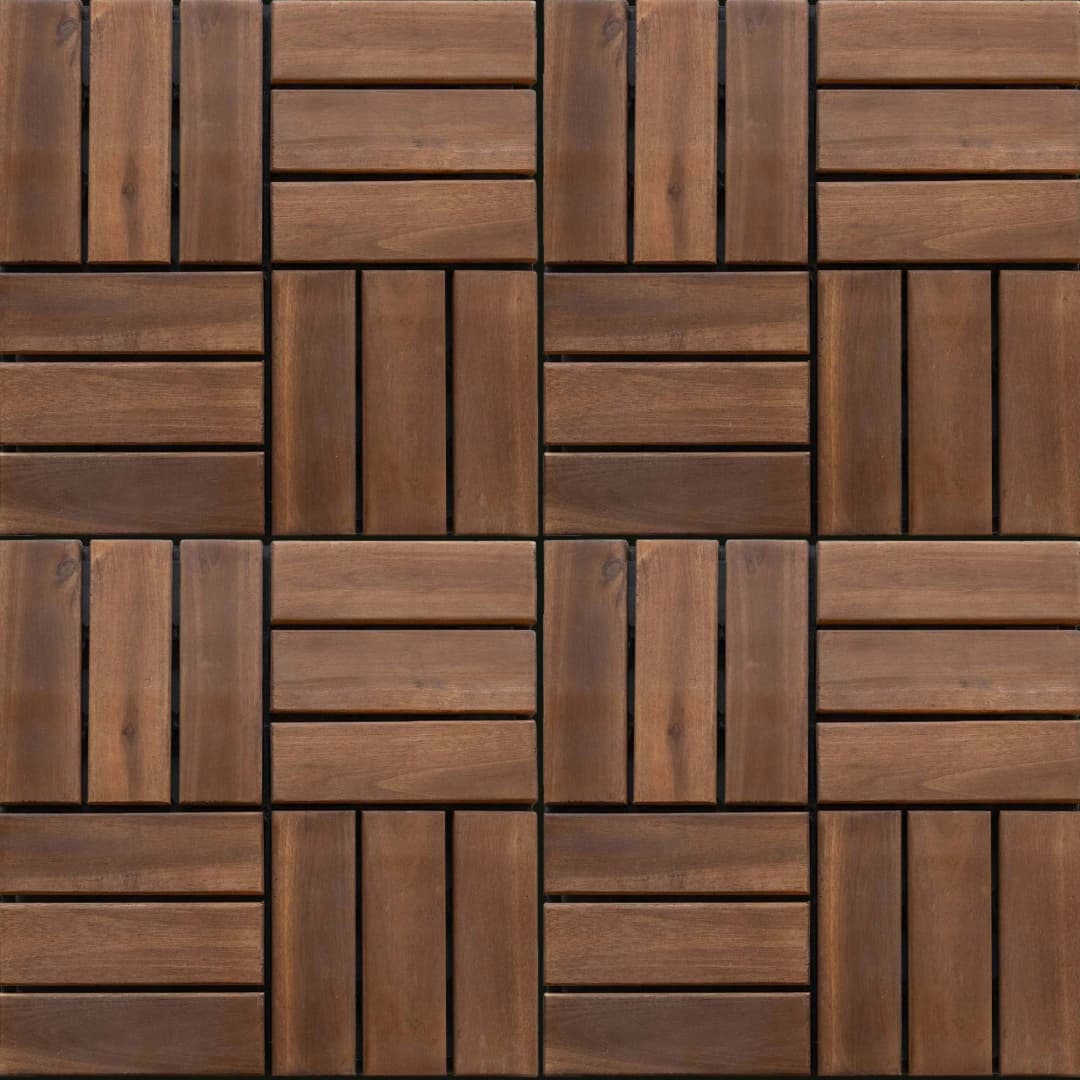 Deck Acacia Tiles Café 300x300x24 mm