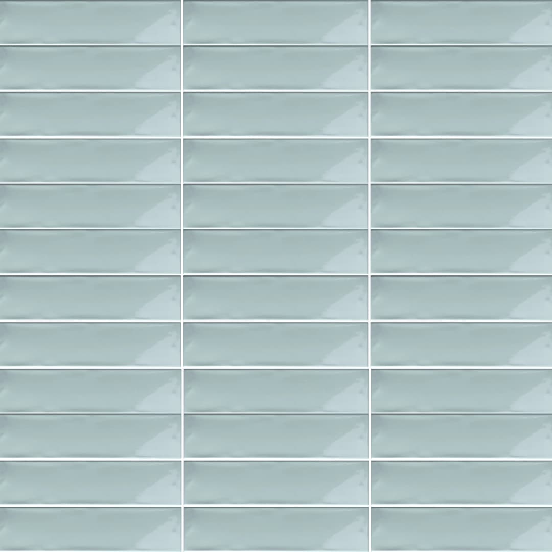 Cerámica Muro Ocean Sky Blue Brillante 7.5x30 cm