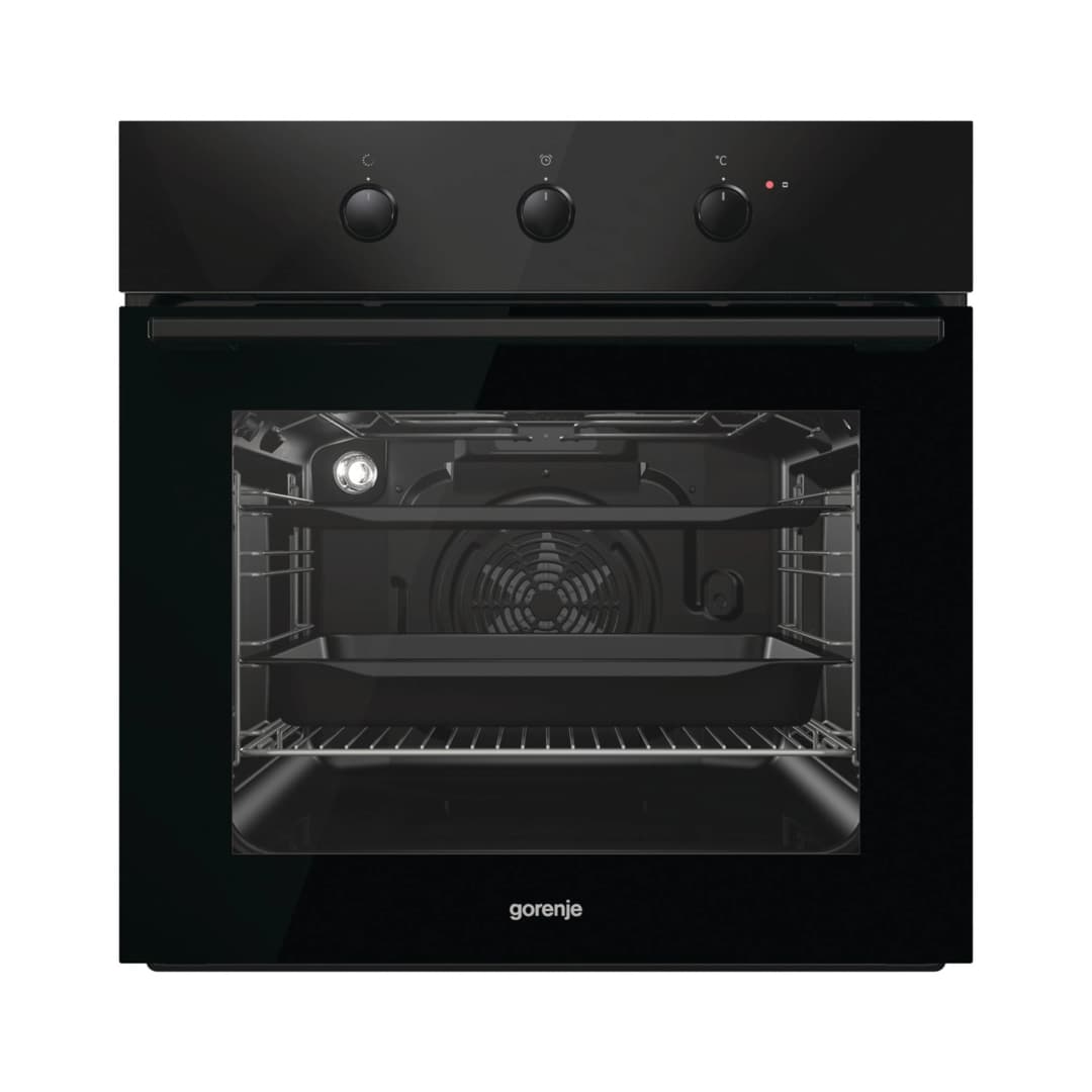 Horno Eléctrico Empotrable Acero Inoxidable Negro 60 cm
