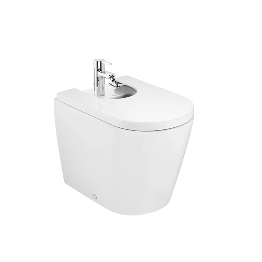 Bide Inspira Round BTW a Muro con Tapa y Fijaciones Blanco