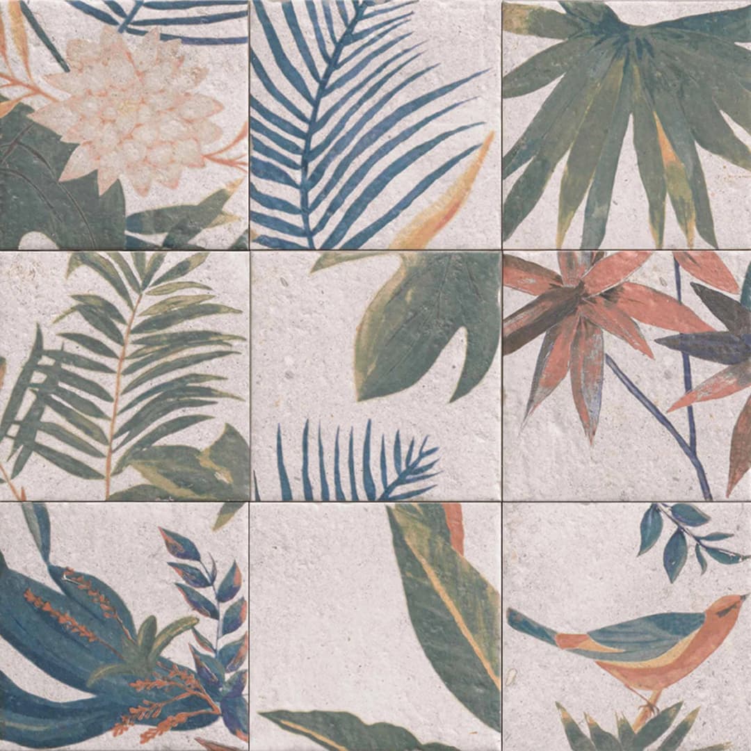 Porcelanato Decor Samui Multicolor Mate 20x20 cm