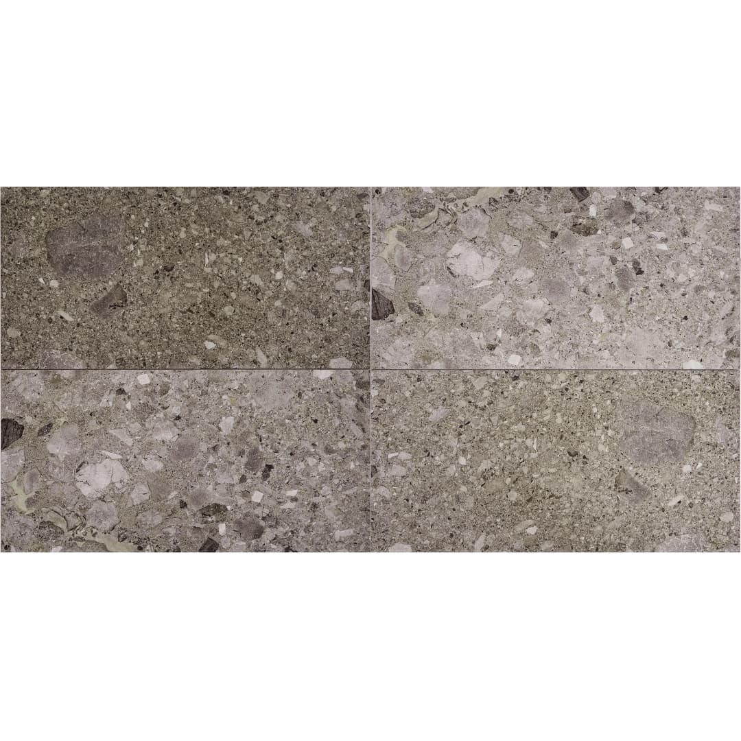 Porcelanato Frammenta Anthracita Rústico 60x120 cm
