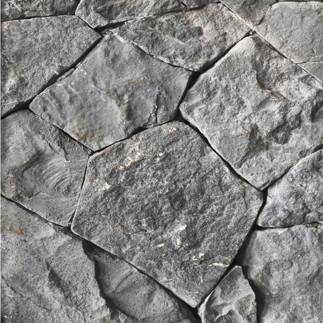 Concreto Arquitectonico Field Stone Pucón Gris Oscuro Rústico Irregular entre 25-50 cm