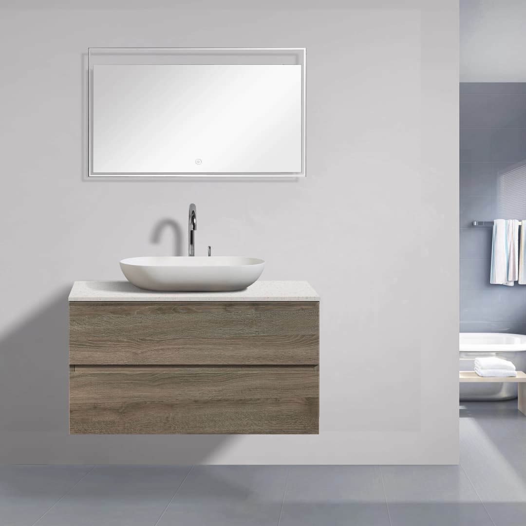 Mueble de Baño Rain sin Lavamanos 900 mm Cart Oak