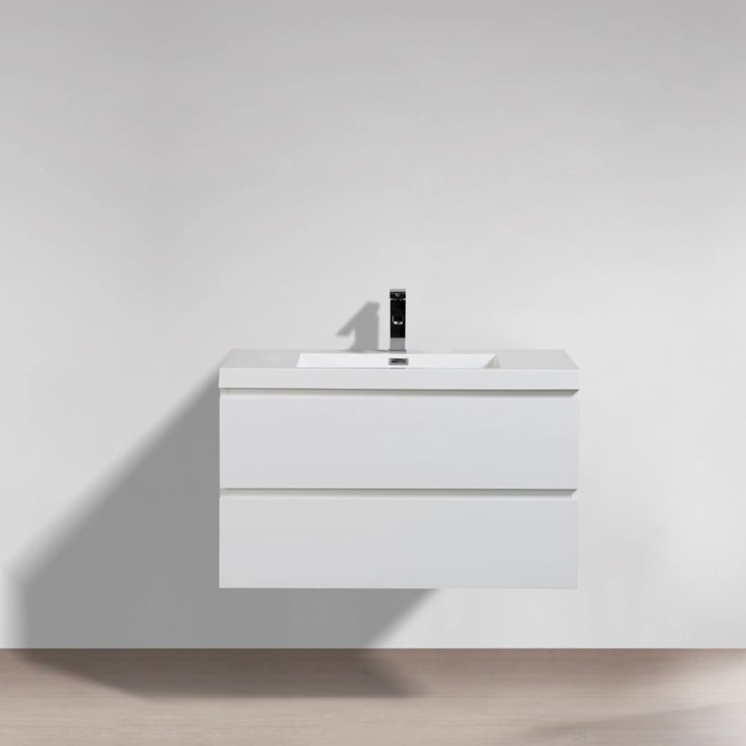 Mueble de Baño City con Lavamanos 700x550x480 mm Blanco Brillo