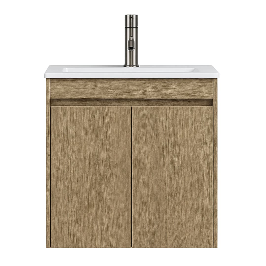 Mueble de Baño Nepal con Lavamanos 500x400x495 mm 2 Puertas Brown Wood