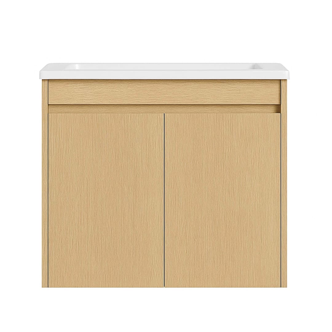 Mueble de Baño Nepal con Lavamanos 600x470x495 mm 2 Puertas Light Oak