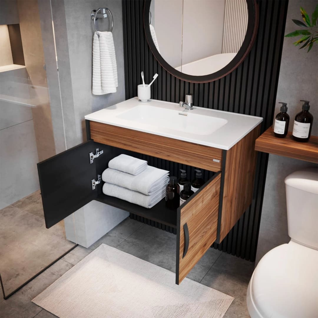 Mueble de Baño Dustry con Lavamanos 800x500x460 mm 2 Puertas Gales