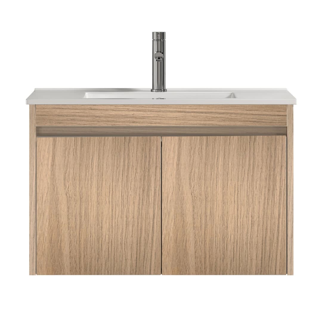 Mueble de Baño Nepal con Lavamanos 800x470x495 mm 2 Puertas Light Oak