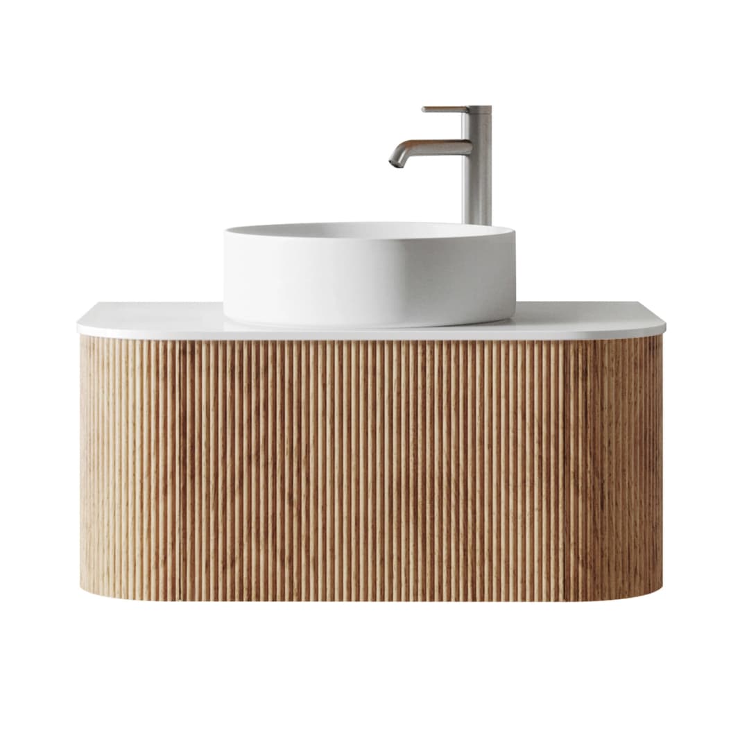 Mueble de Baño New York sin Lavamanos 890x450 mm 1 Cajón Natural Ash