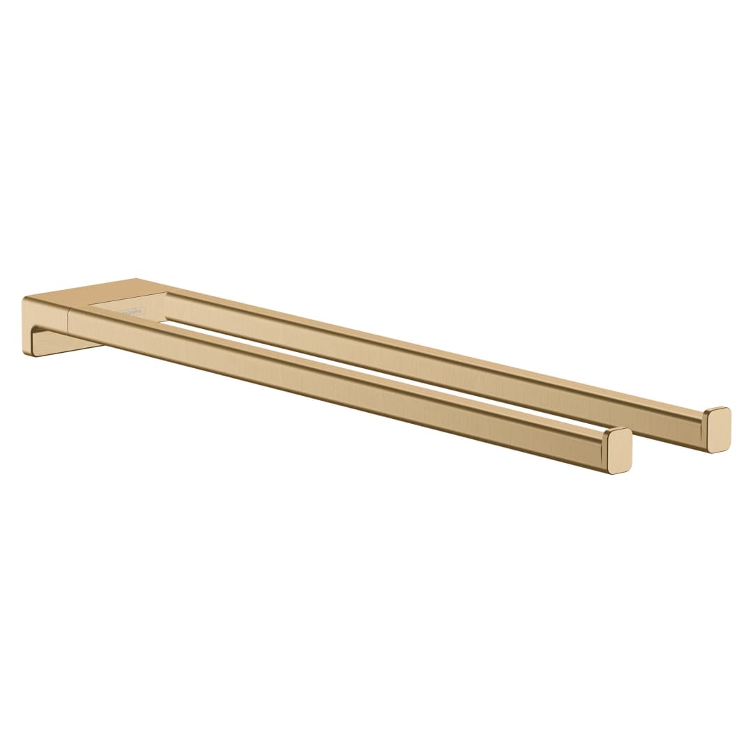 Toallero Addstoris de Barra Doble Metal Bronce 8x44.5x3.2 cm