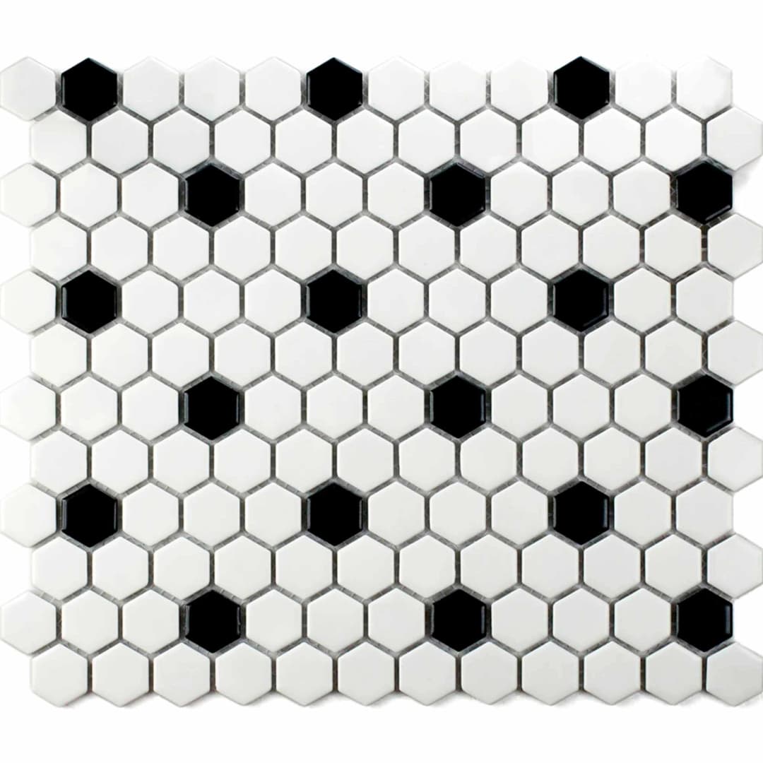 Mosaico White Flower 28x30 cm