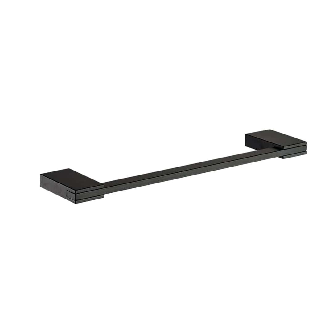Toallero Asis de Barra Acero Inoxidable 304 Negro 30x6.5x5 cm