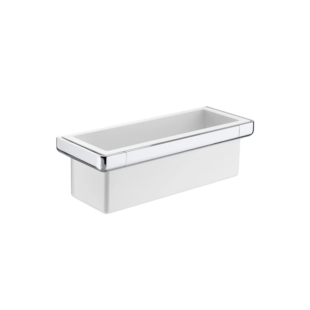 Contenedor Tempo Zamak Blanco 30x11 cm