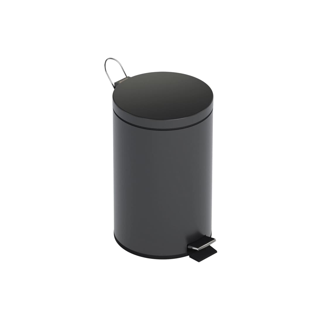 Basurero Pompei Acero Inoxidable 304 Negro