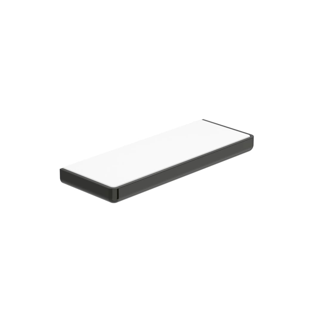 Repisa Tempo Mural Metal Negro 30x11x2.5 cm