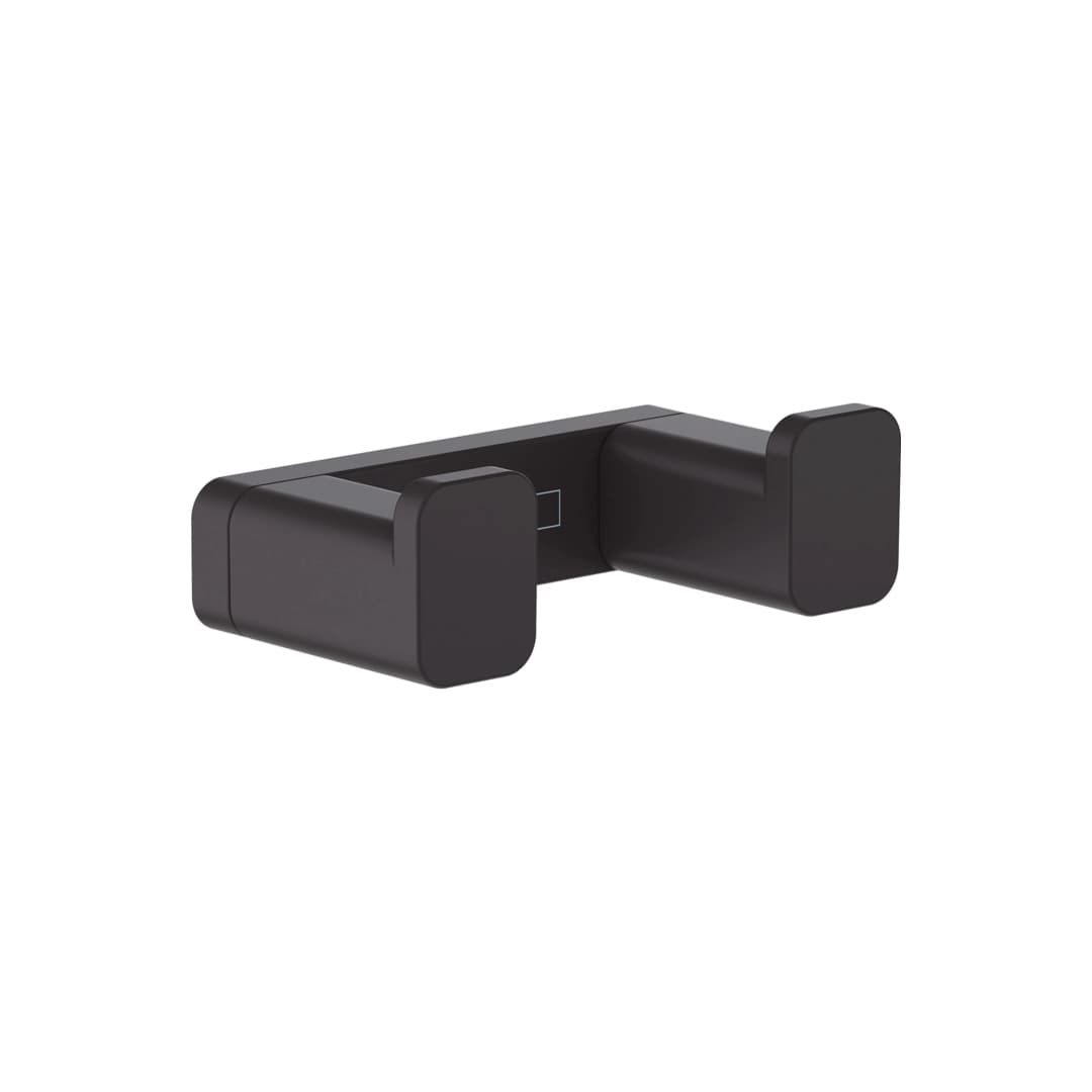Percha Addstoris Doble Metal Negro 6.6x3.6x2.1 cm
