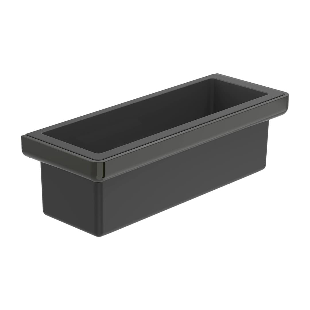 Contenedor Tempo Metal Negro 30x11 cm