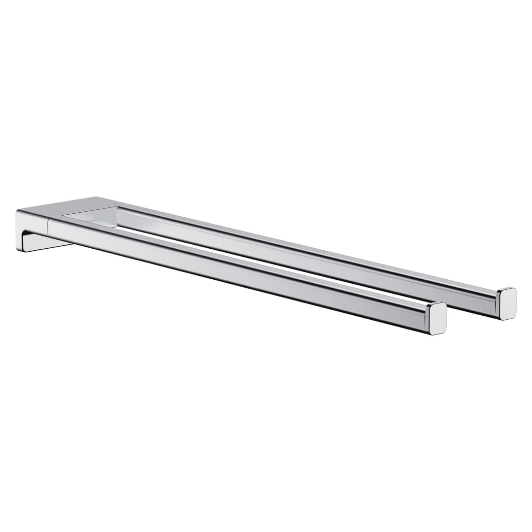 Toallero Addstoris de Barra Doble Metal Cromado 8x44.5x3.2 cm