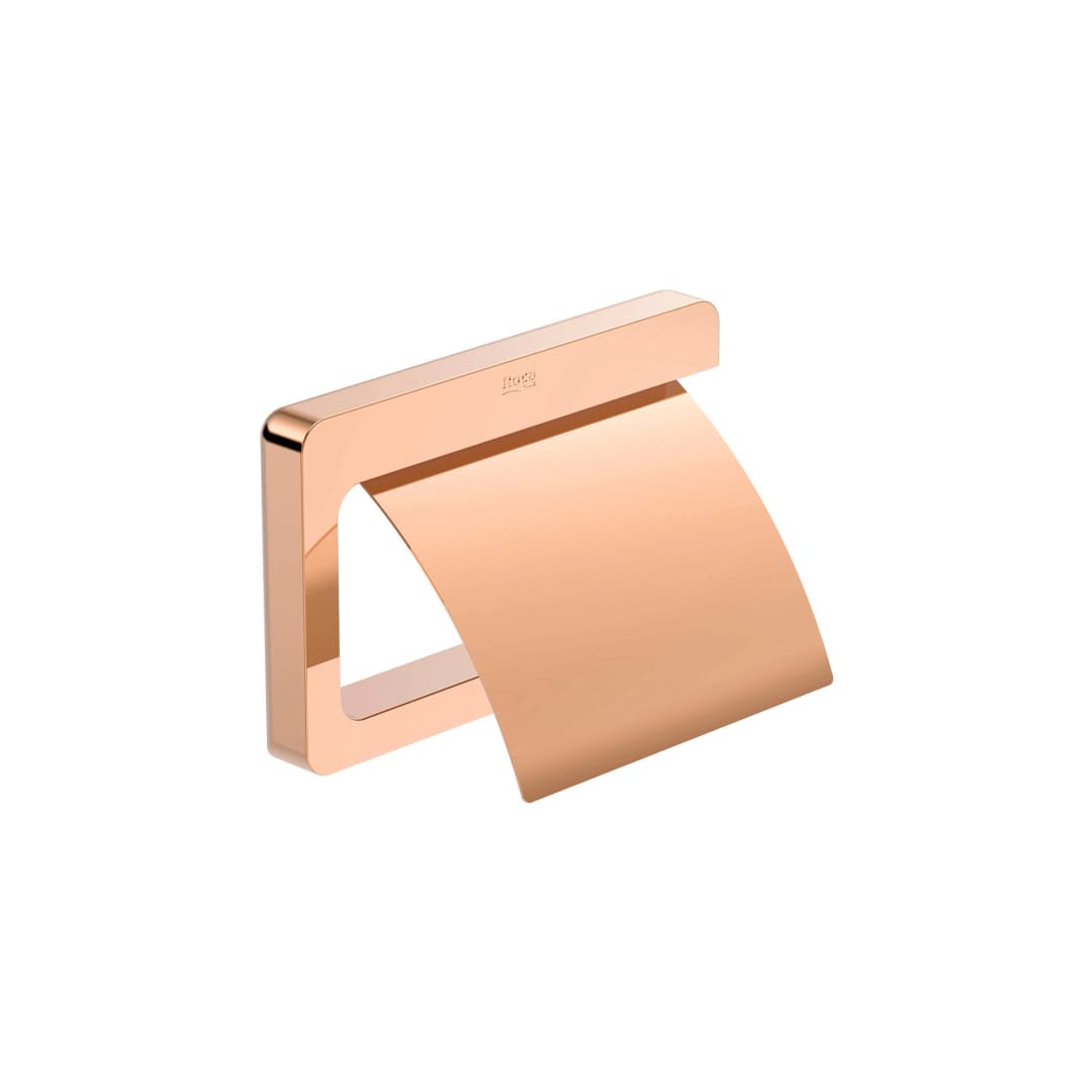 Portarollo Tempo con Tapa Metal Rosado 15x2.4x11.6 cm