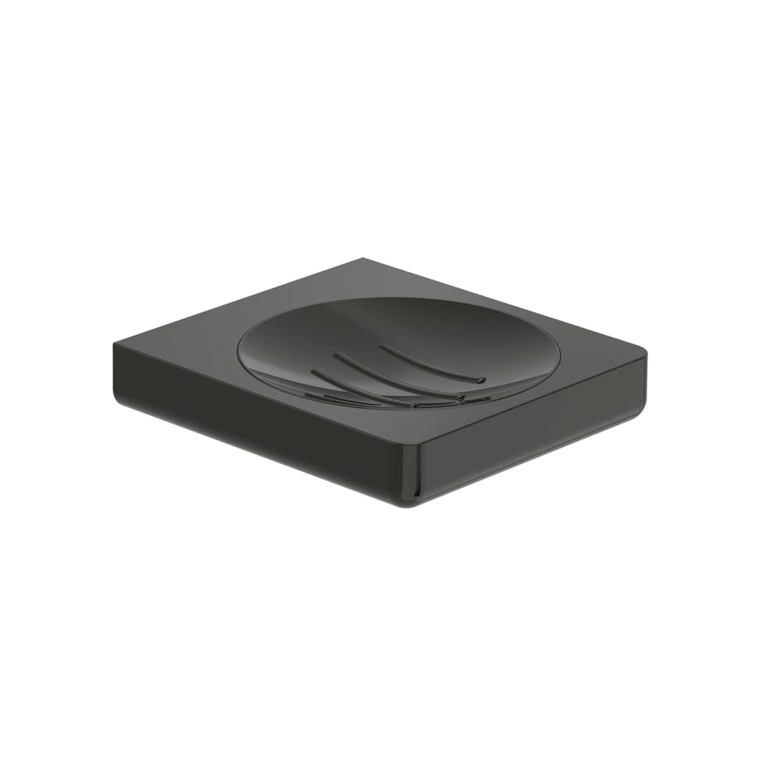 Jabonera Tempo Metal Negro 12x11x2.5 cm