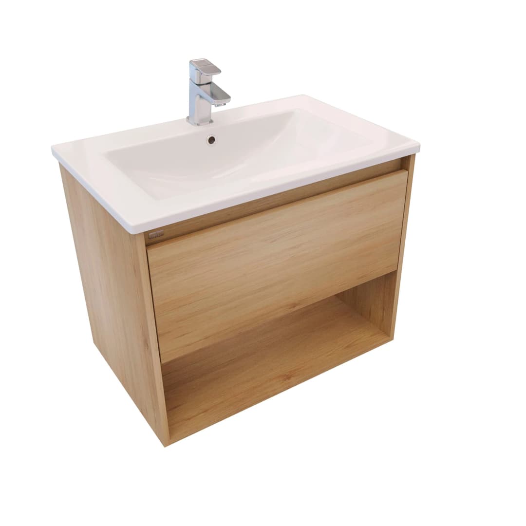 Mueble de Baño King con Lavamanos 1 Cajón y Repisa Rovere