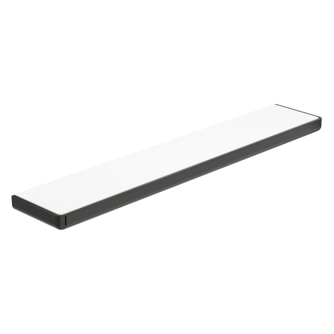 Repisa Tempo Mural Metal Negro 60x11x2.5 cm