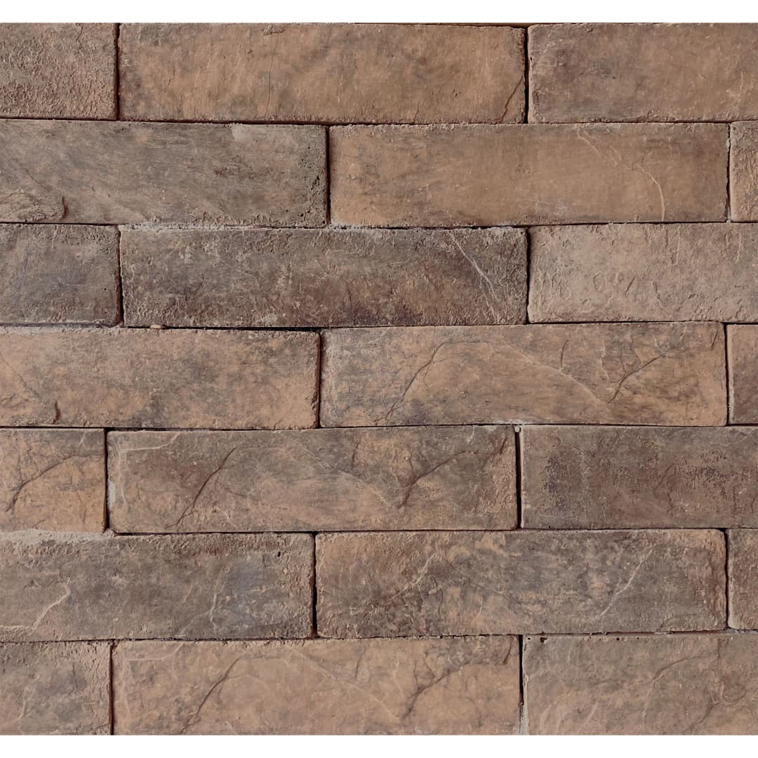 Concreto Arquitectonico Onix Cuero Café Rústico 10x40 cm