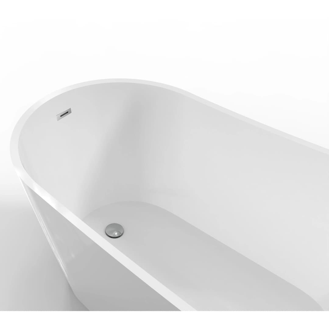 Tina Isla Allure-T Blanco Brillo 170x80x72 Cm