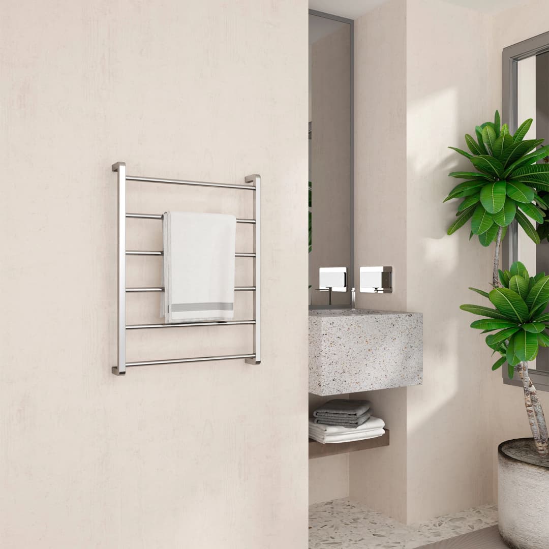 Seca Toallas Rod E Acero Inoxidable 304 Cromado 60x80x10 cm