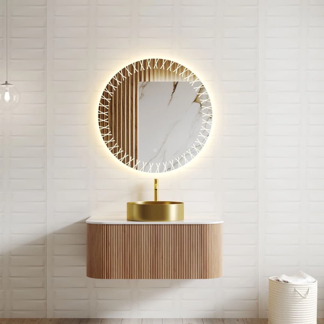 Mueble de Baño New York sin Lavamanos 1200x362x500 mm 1 Cajón Natural Ash