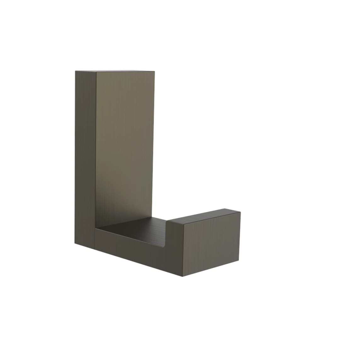 Percha Atlas Simple Latón Grey Mate 2.5x5.5x5 cm