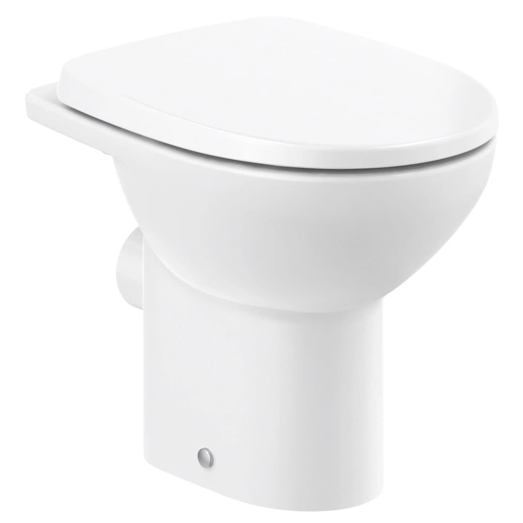 WC Para Fluxor Victoria New Rimless Descarga a Muro 180 mm