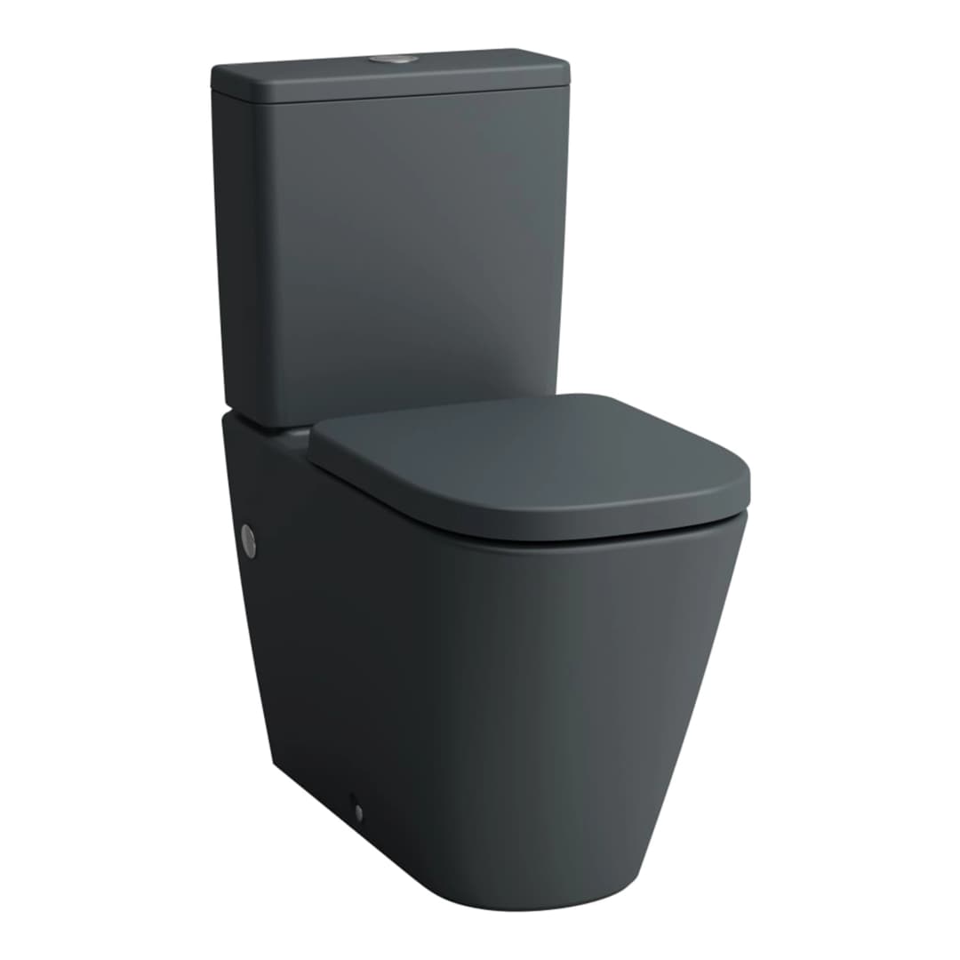 WC Meda Dual Descarga a Piso Rimless Grafito 360x440x680 mm