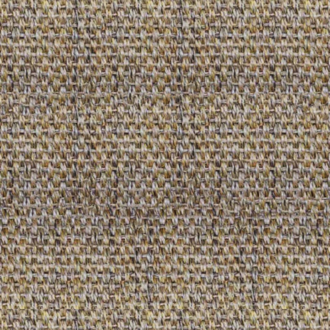 Alfombra Decorativa Sisal Firenze Castaño Borde Negro Tela Espiga 2000x3000x4.3 mm