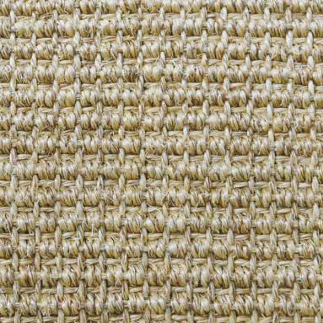 Alfombra Decorativa Sisal Firenze Sesamo Borde Negro Tela Espiga 2000x3000x4.4 mm