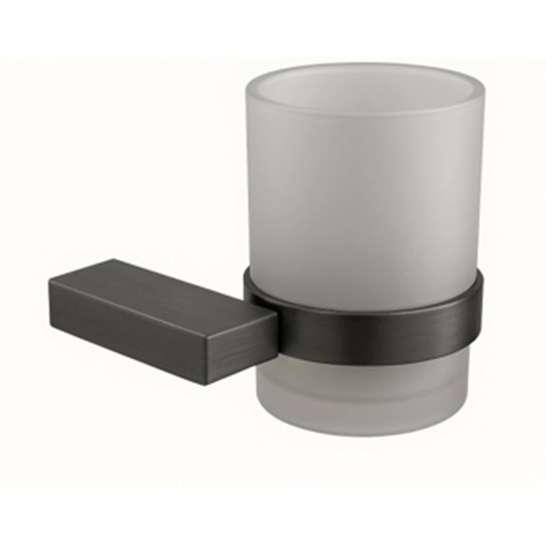 Portavaso Asis Zinc Grafito 6.3x11x8.9 cm