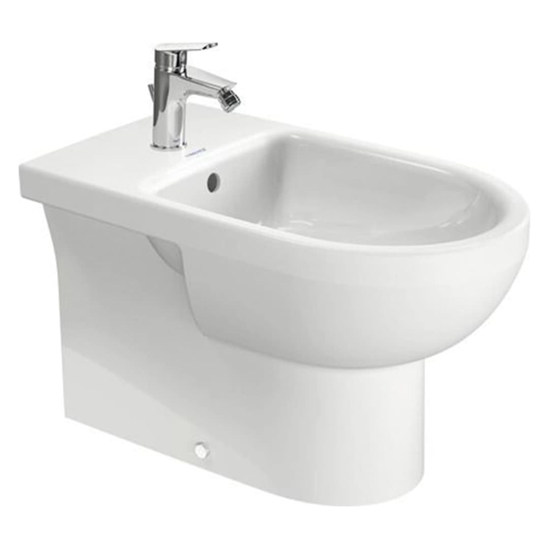 Bidé Duravit N°1 Sin Tapa Apoyado en Piso Blanco