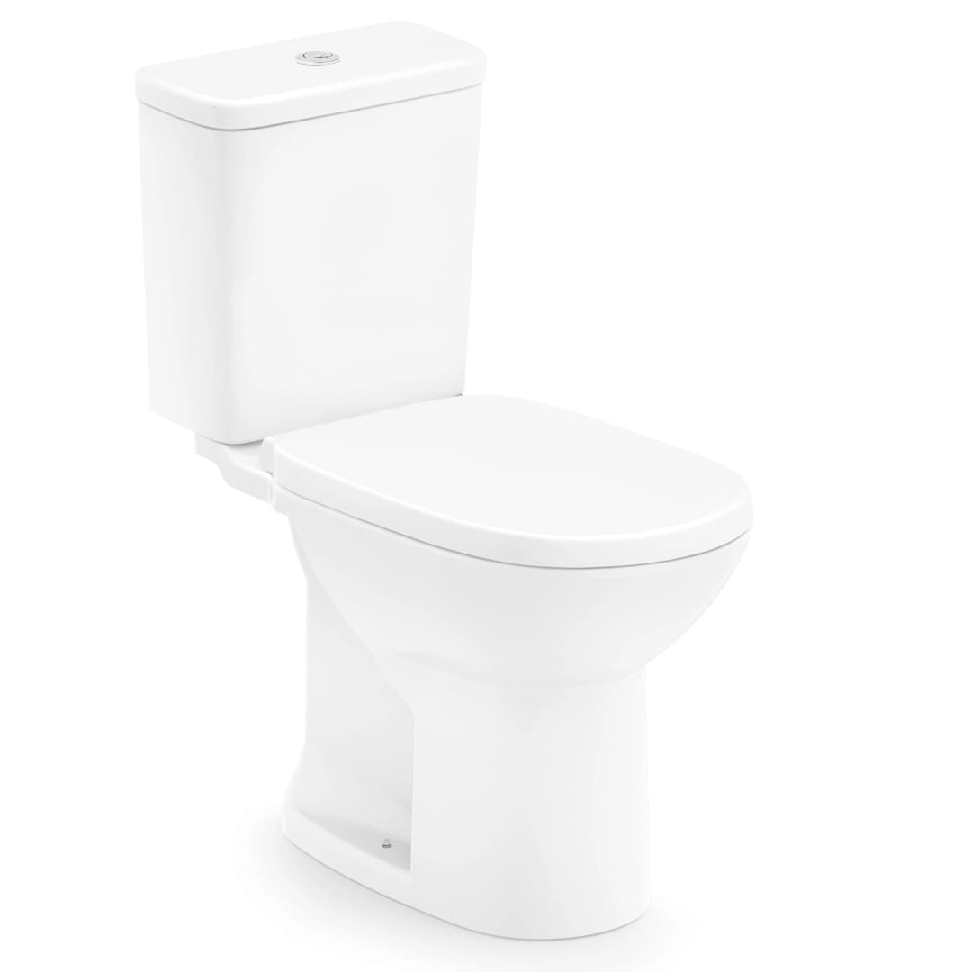 WC Two Piece Debba Round Descarga a Piso 300 mm
